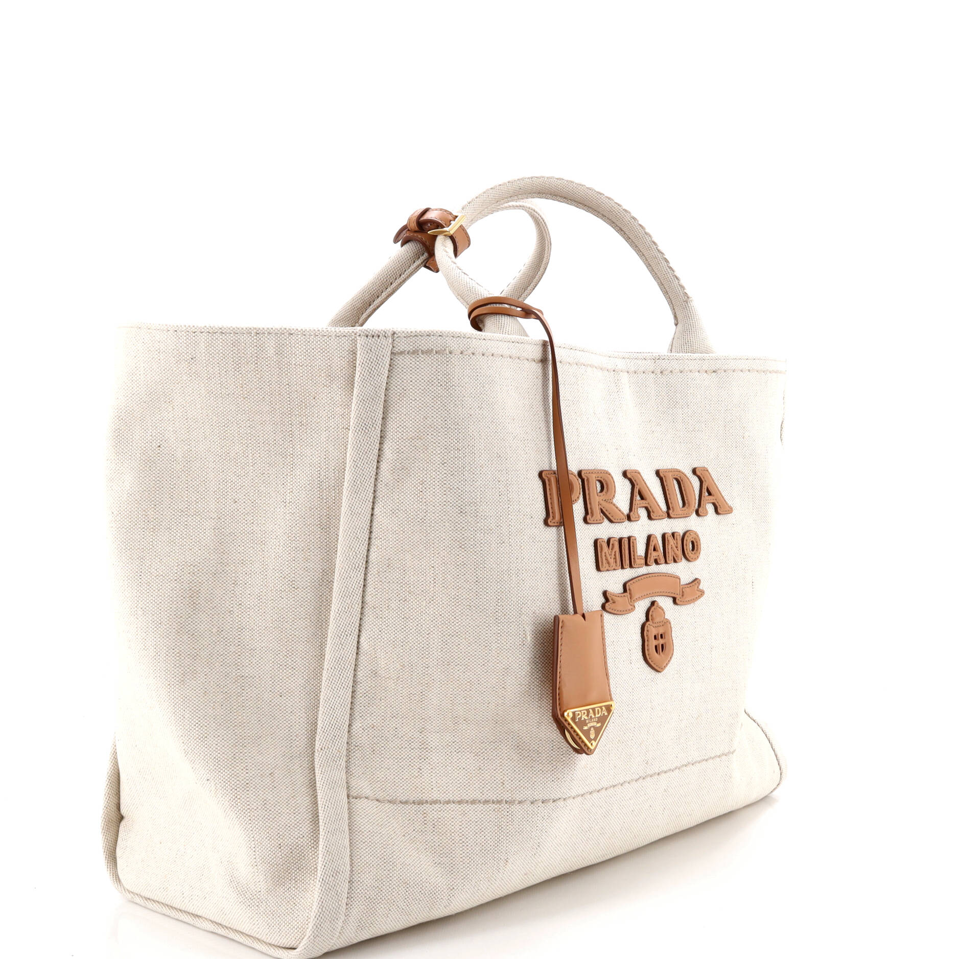 Logo Tote Linen Blend Large