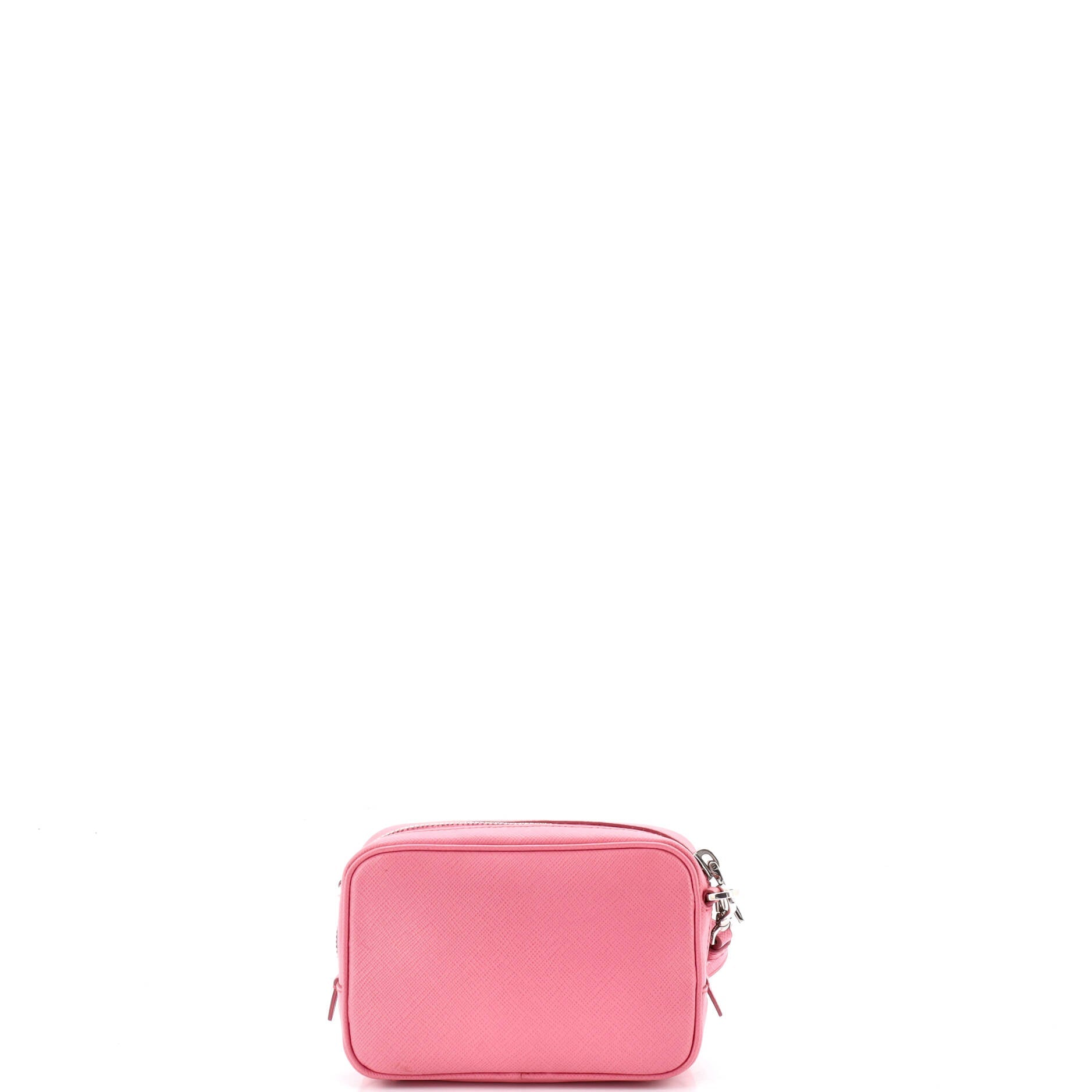 Bow Camera Crossbody Bag Saffiano Leather Mini