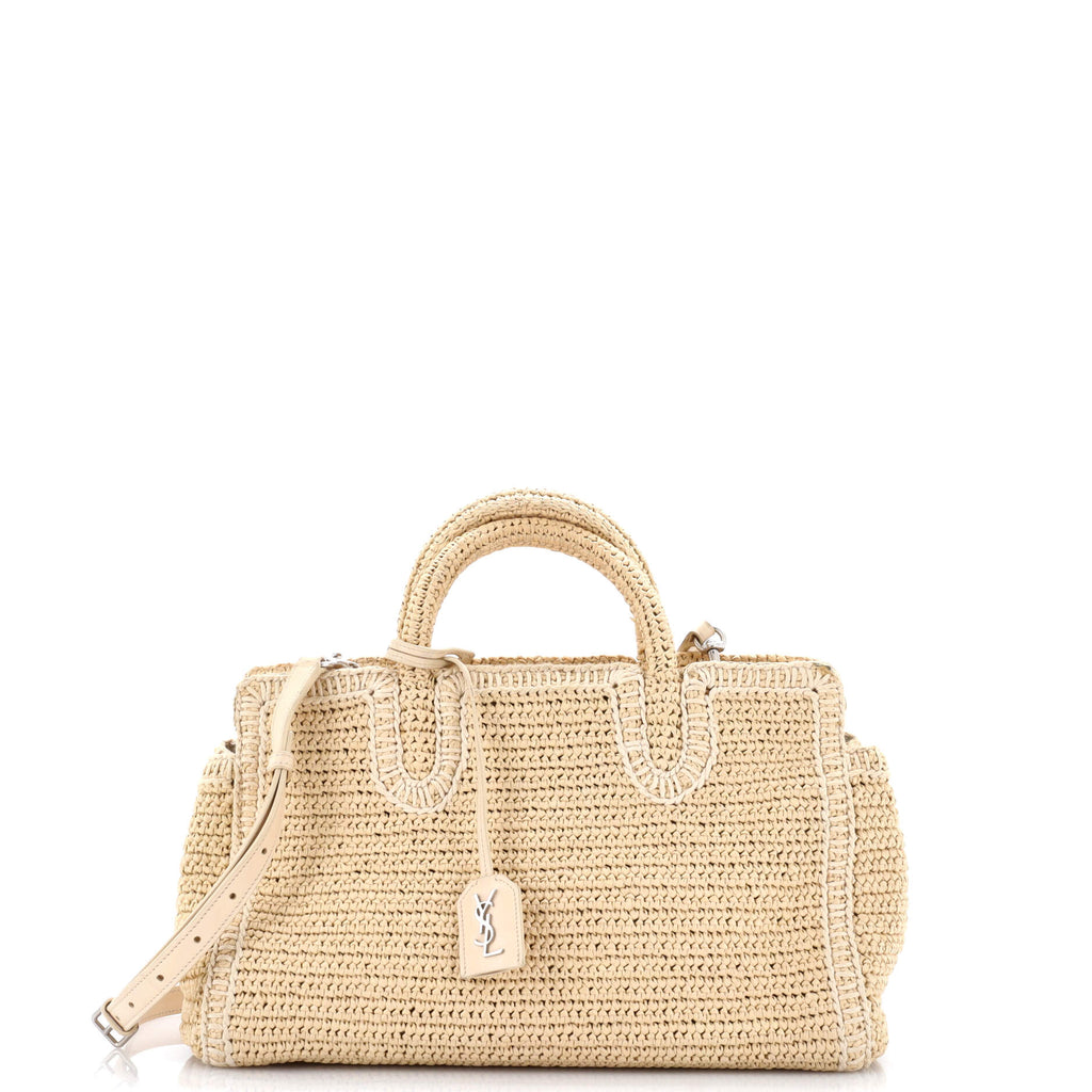 Rive Gauche Cabas Woven Raffia Small