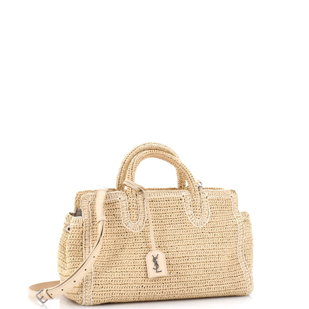 Rive Gauche Cabas Woven Raffia Small