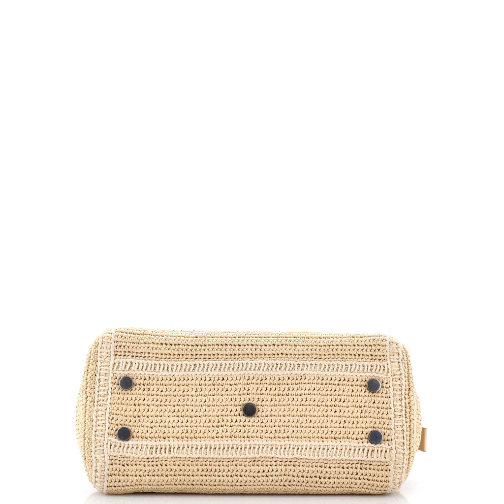 Rive Gauche Cabas Woven Raffia Small