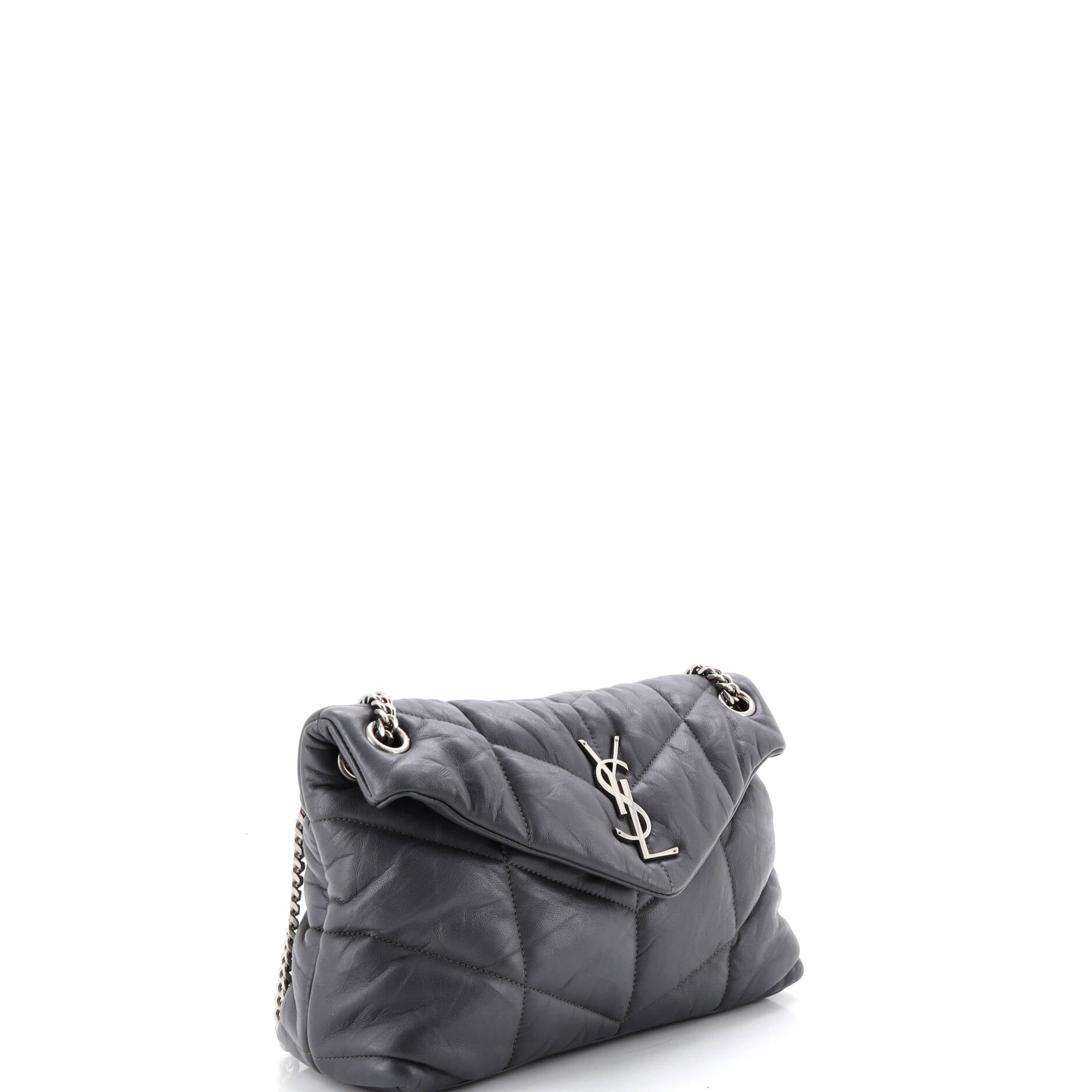 Loulou Puffer Shoulder Bag Quilted Leather Small