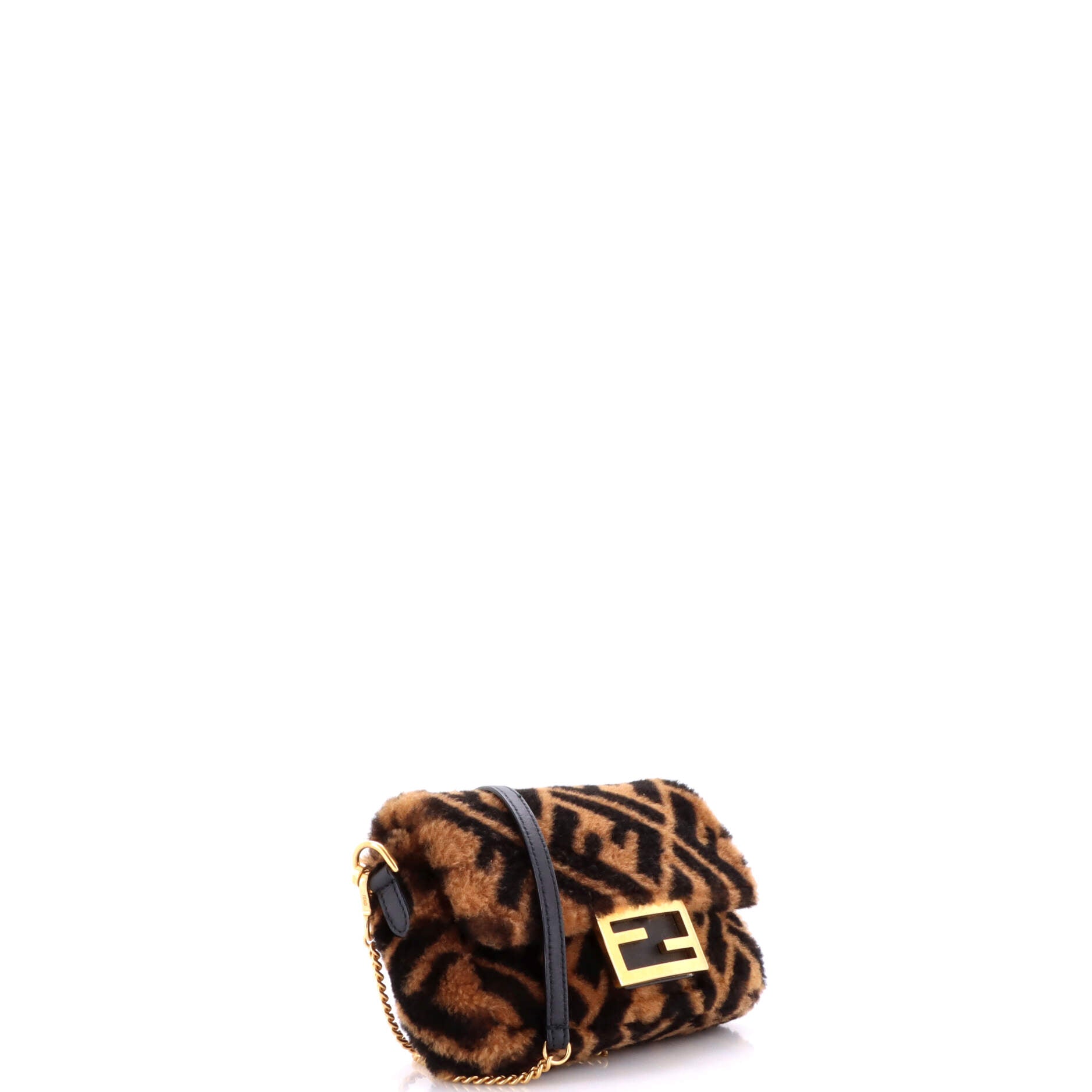 Baguette NM Bag Zucca Shearling Mini