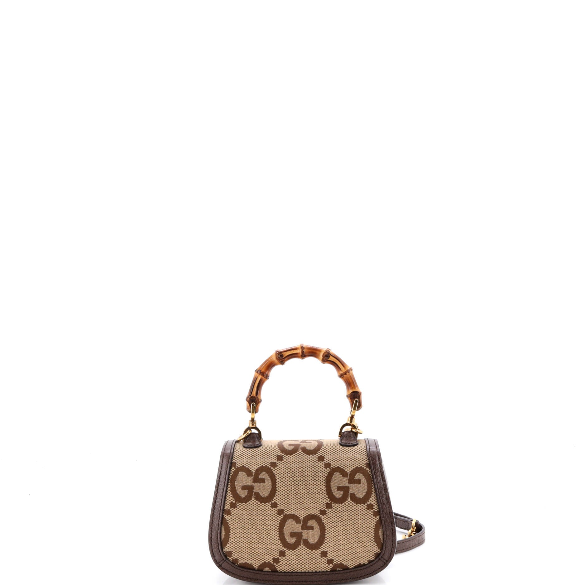 Bamboo 1947 Top Handle Bag Jumbo GG Canvas Mini