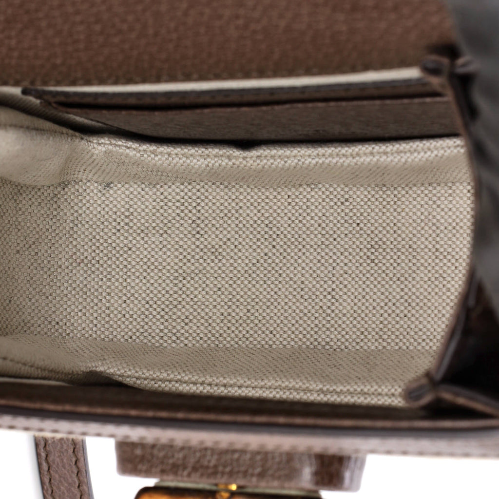 Bamboo 1947 Top Handle Bag Jumbo GG Canvas Mini