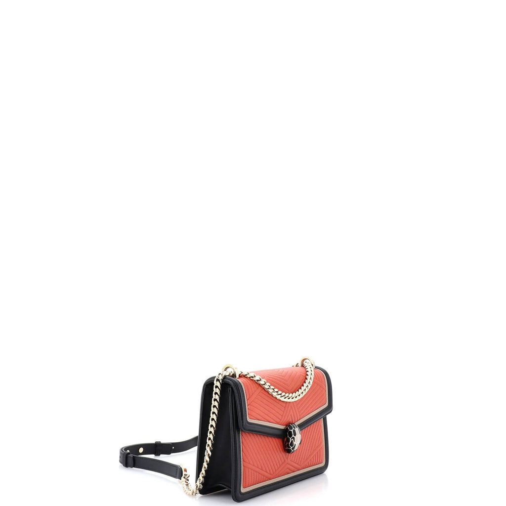 Serpenti Forever Shoulder Bag Quilted Leather Small