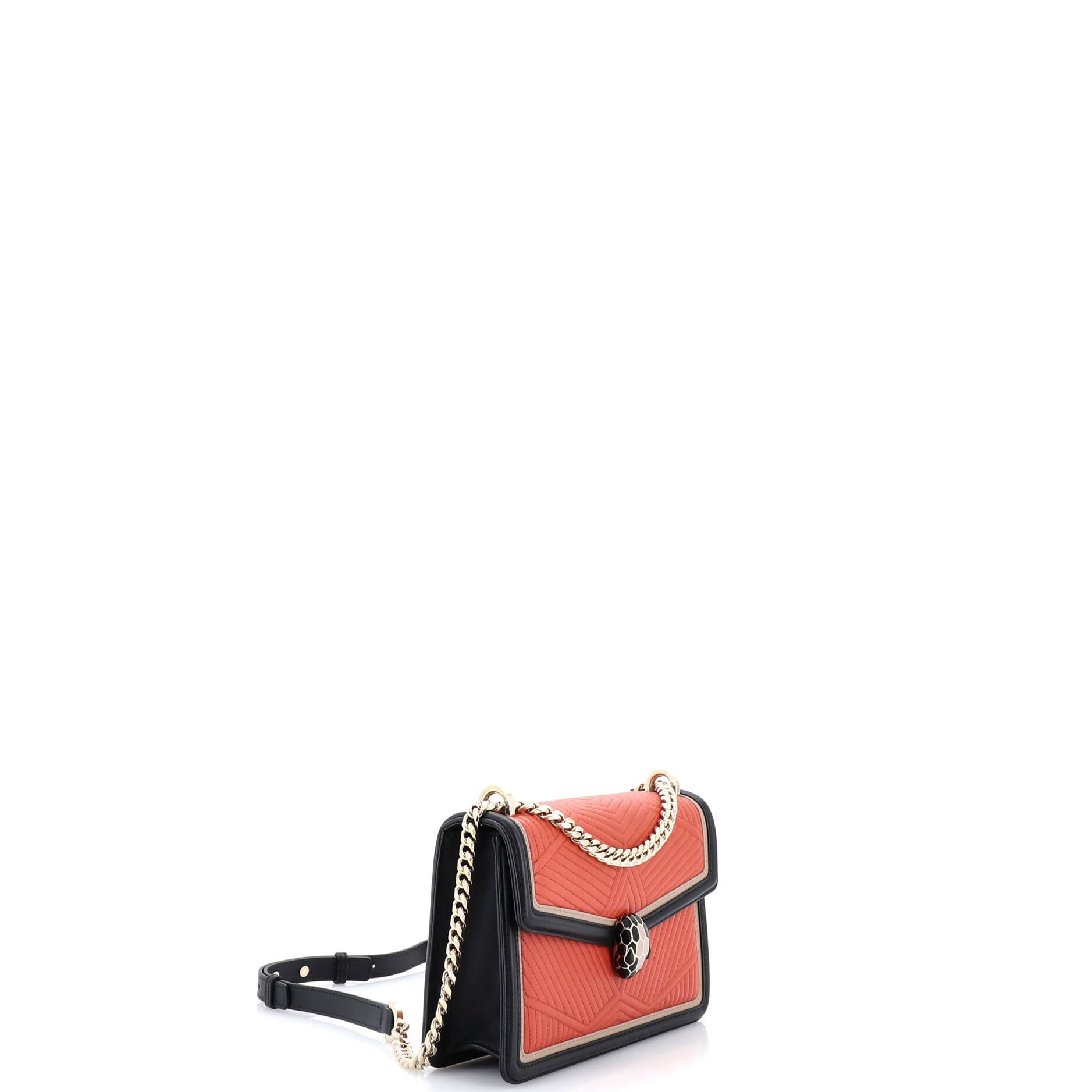 Serpenti Forever Shoulder Bag Quilted Leather Small