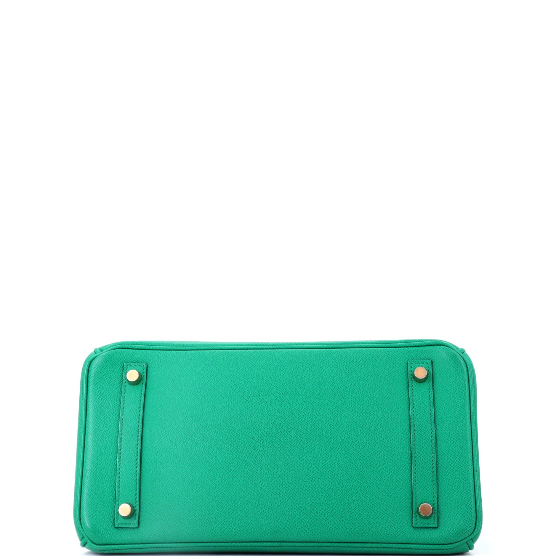 Birkin Handbag Vert Jade Epsom with Gold Hardware 30