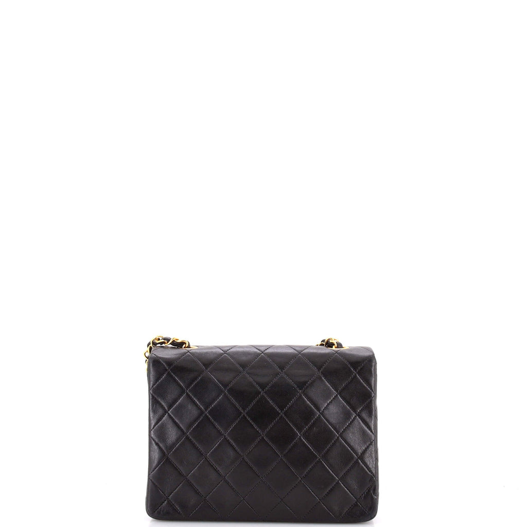 Vintage Square Classic Flap Bag Quilted Lambskin Small