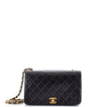 Vintage Full Flap Bag Quilted Lambskin Medium
