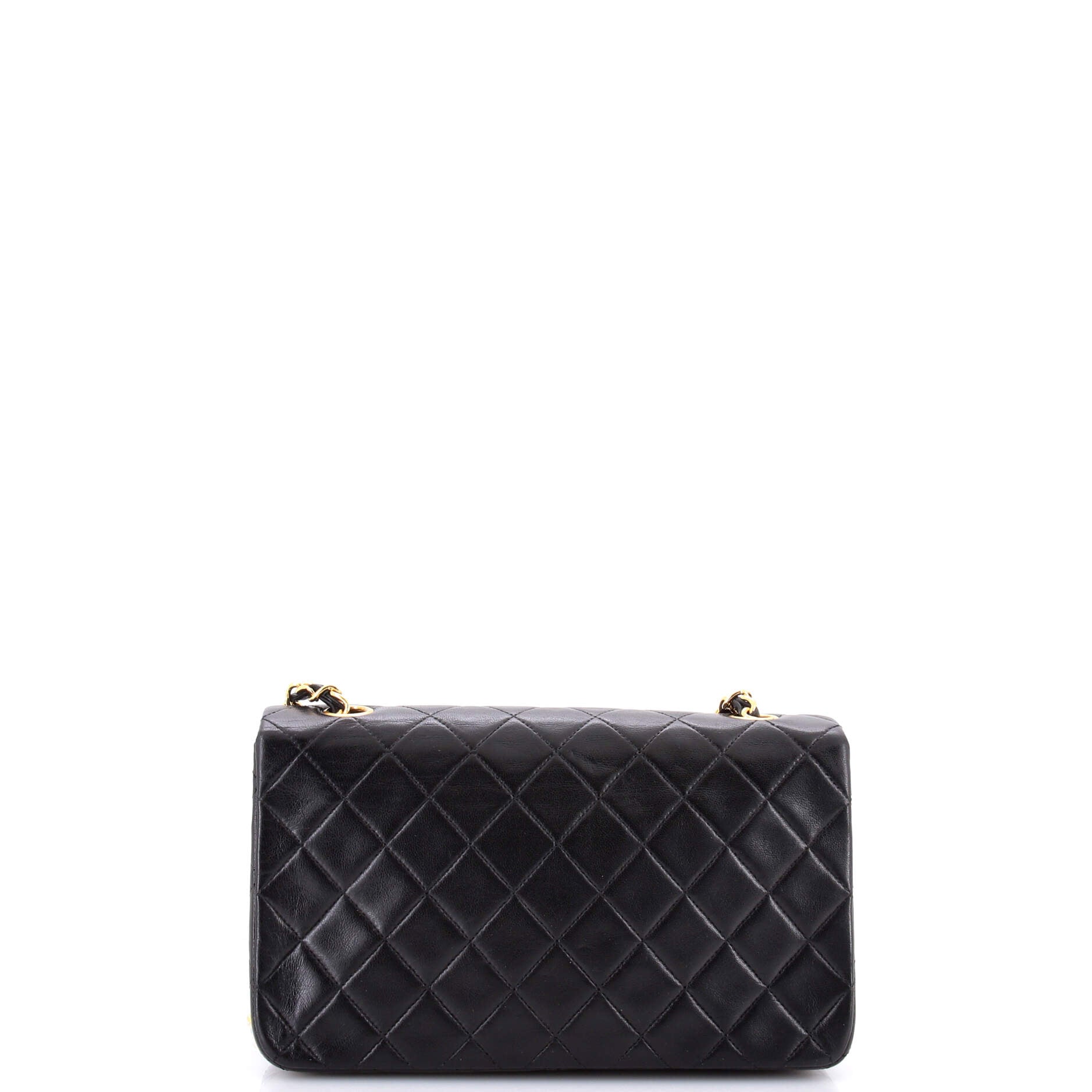 Vintage Full Flap Bag Quilted Lambskin Medium