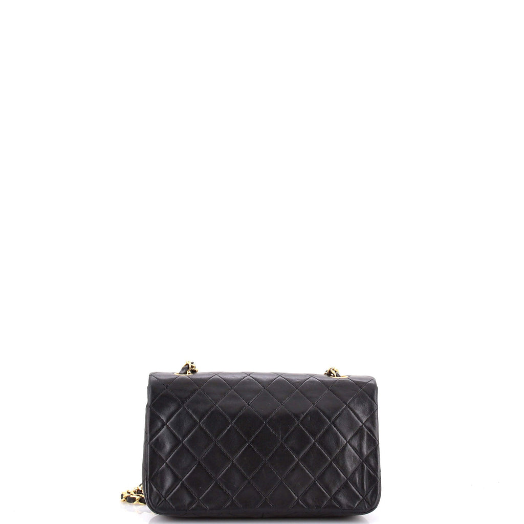 Vintage Full Flap Bag Quilted Lambskin Medium