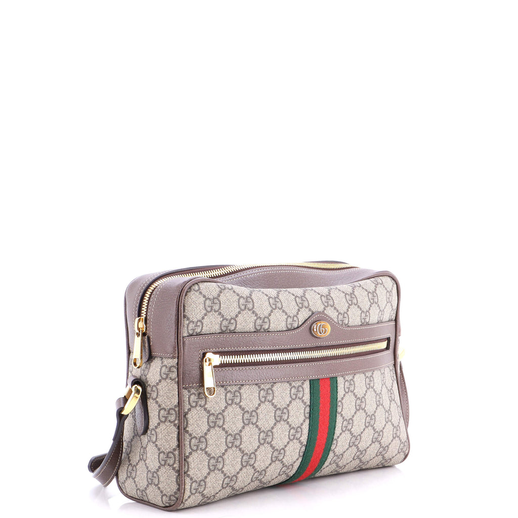 Ophidia Shoulder Bag GG Coated Canvas Small