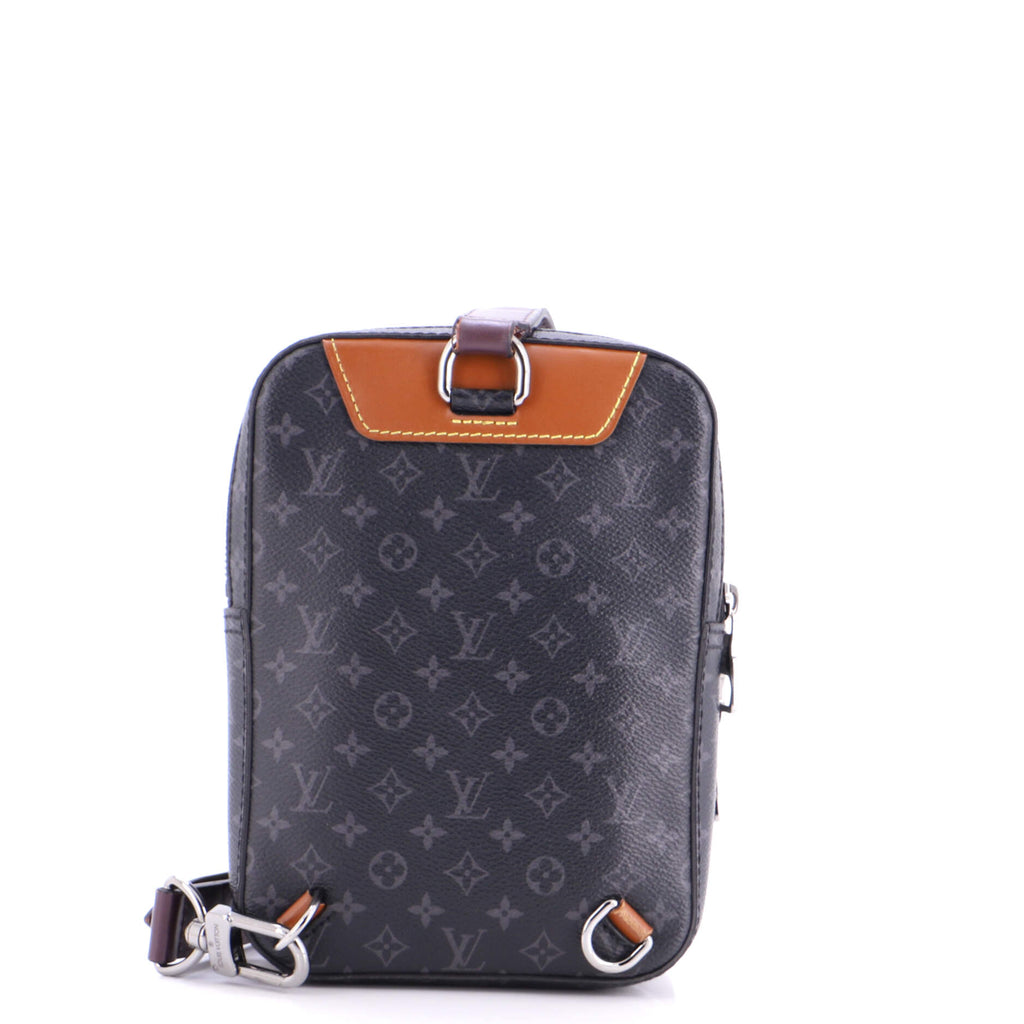 Amazone Sling Bag Patchwork Monogram Eclipse Canvas and Printed Leather