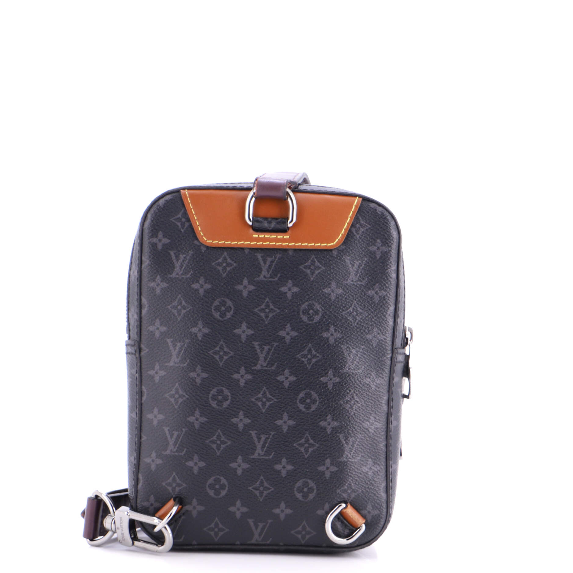 Amazone Sling Bag Patchwork Monogram Eclipse Canvas and Printed Leather