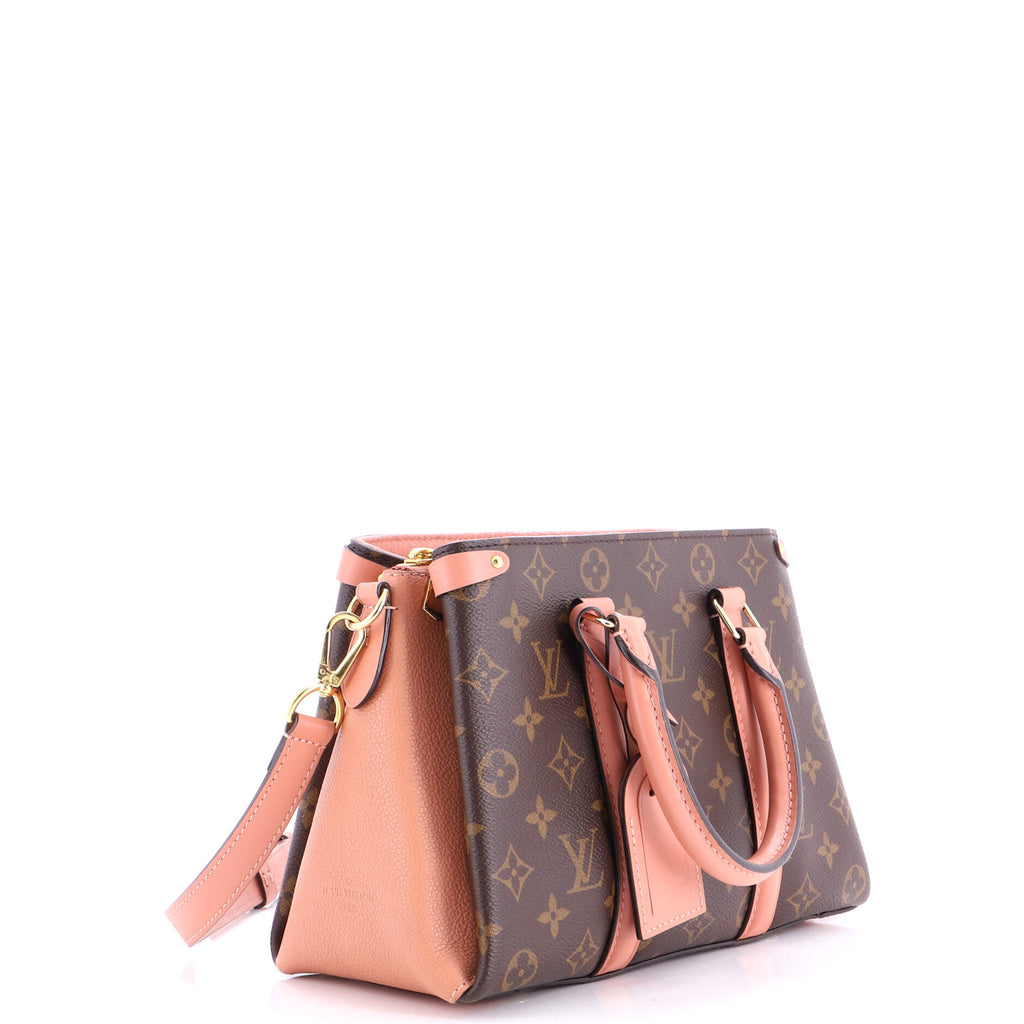 Soufflot Tote Monogram Canvas with Leather BB