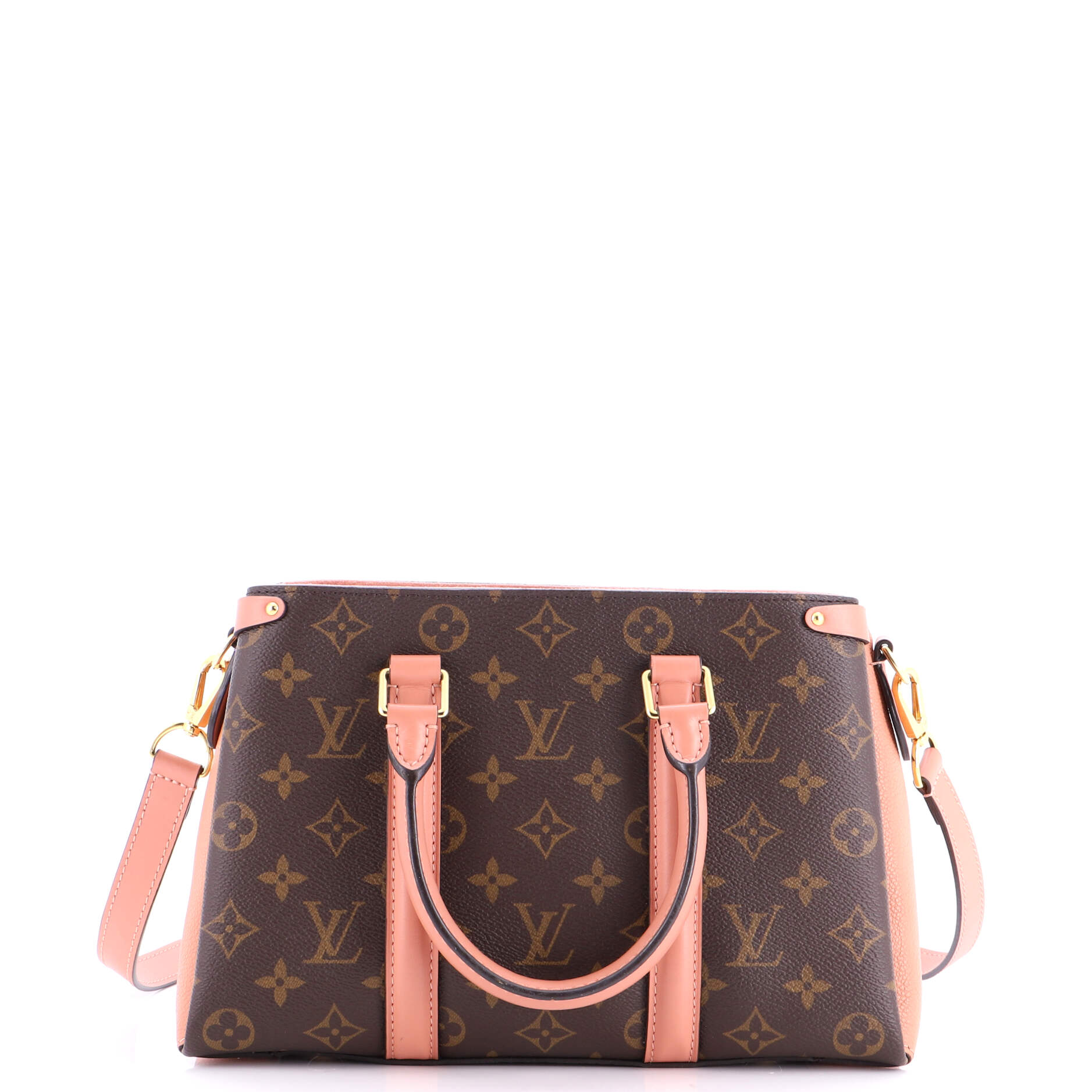 Soufflot Tote Monogram Canvas with Leather BB