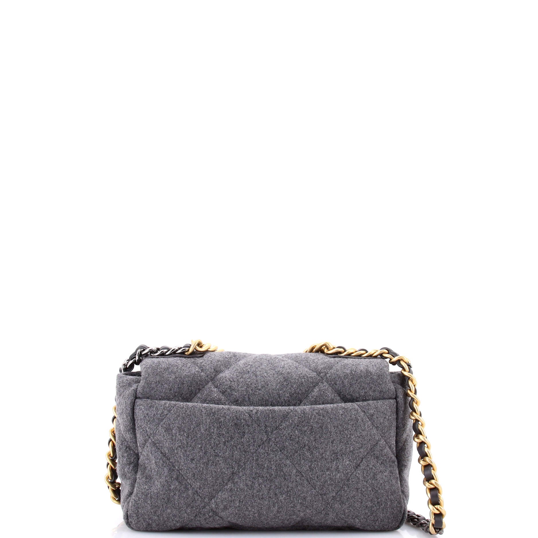 19 Flap Bag Quilted Wool Medium