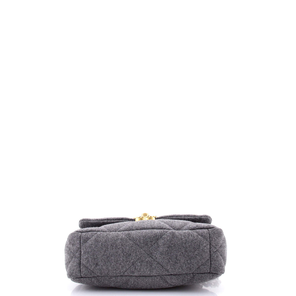 19 Flap Bag Quilted Wool Medium