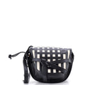 Gate Shoulder Bag Grid Leather Small
