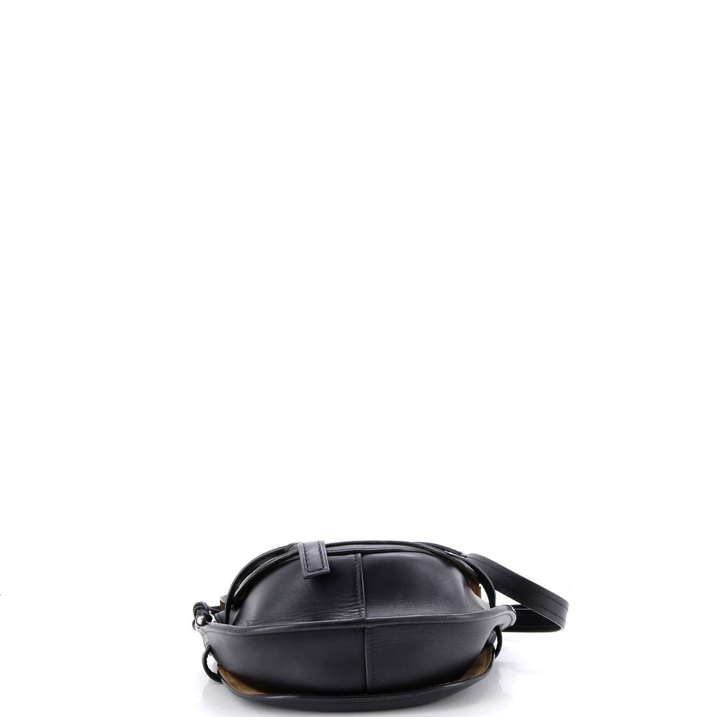 Gate Shoulder Bag Grid Leather Small