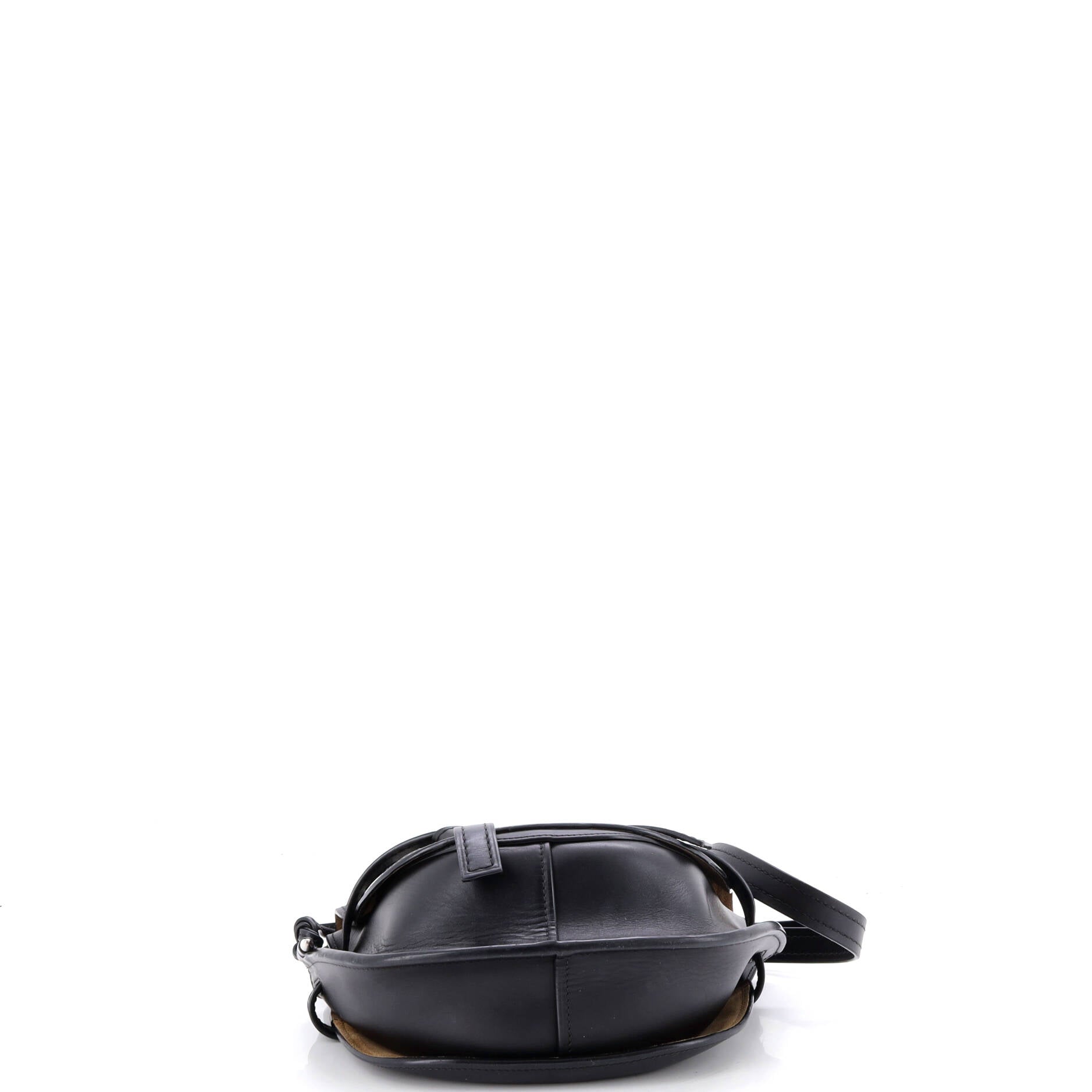 Gate Shoulder Bag Grid Leather Small