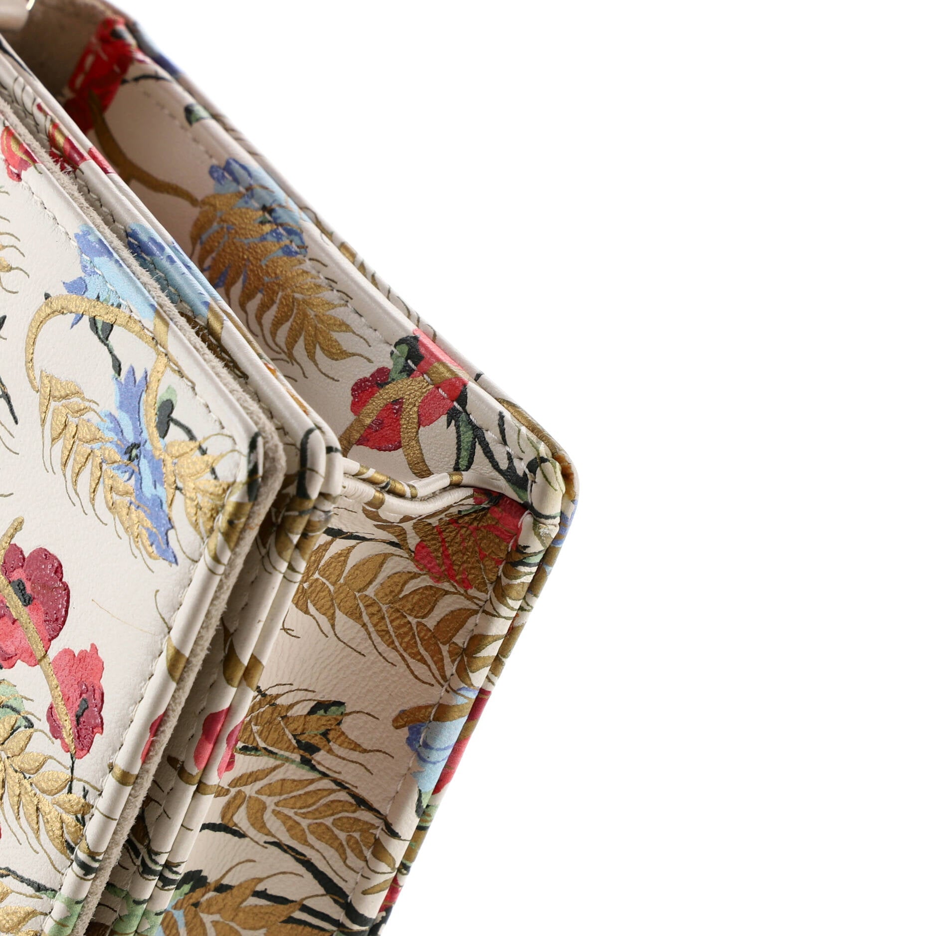 Lady Dior Wallet on Chain Pouch Printed Leather