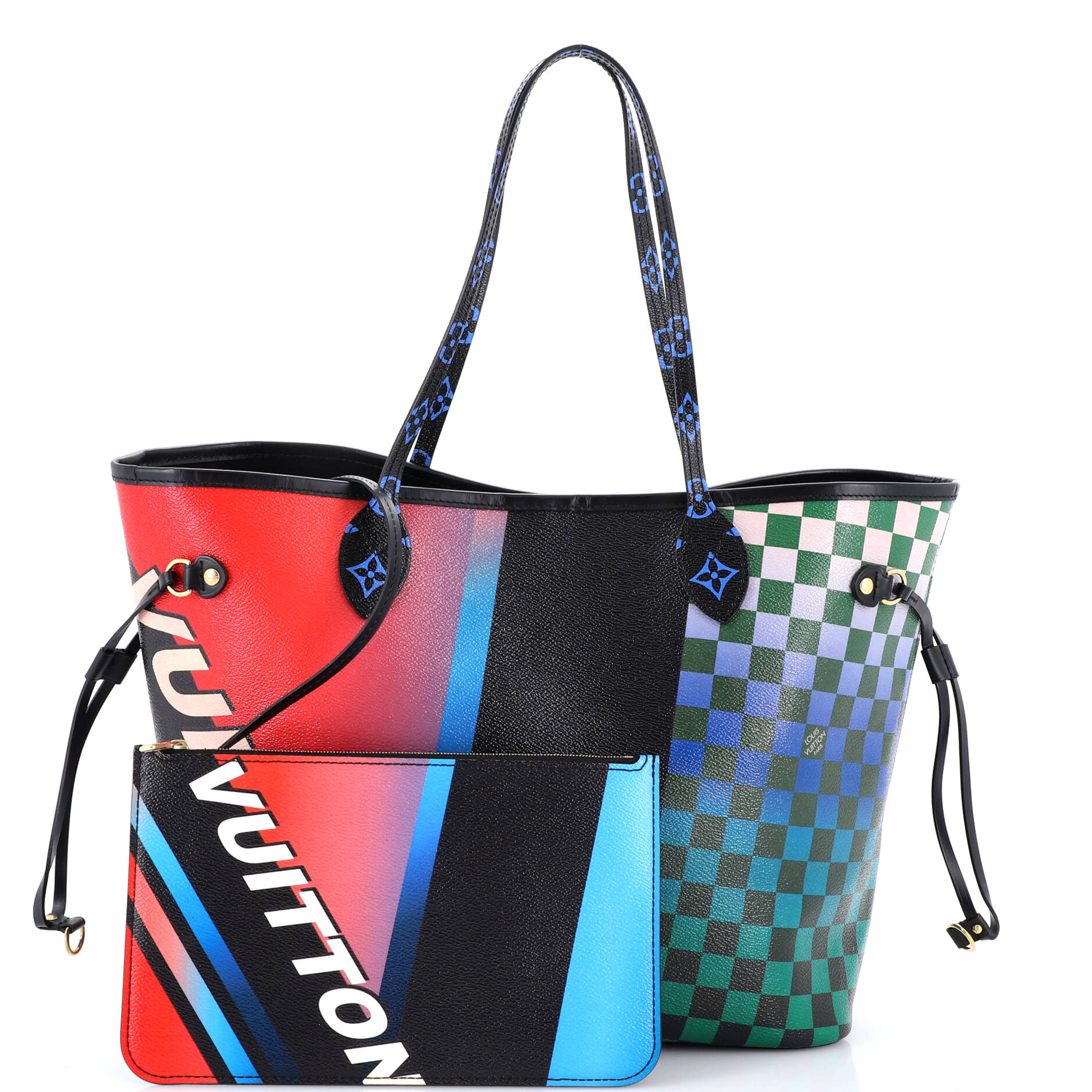 Neverfull NM Tote Limited Edition Race Print Canvas MM