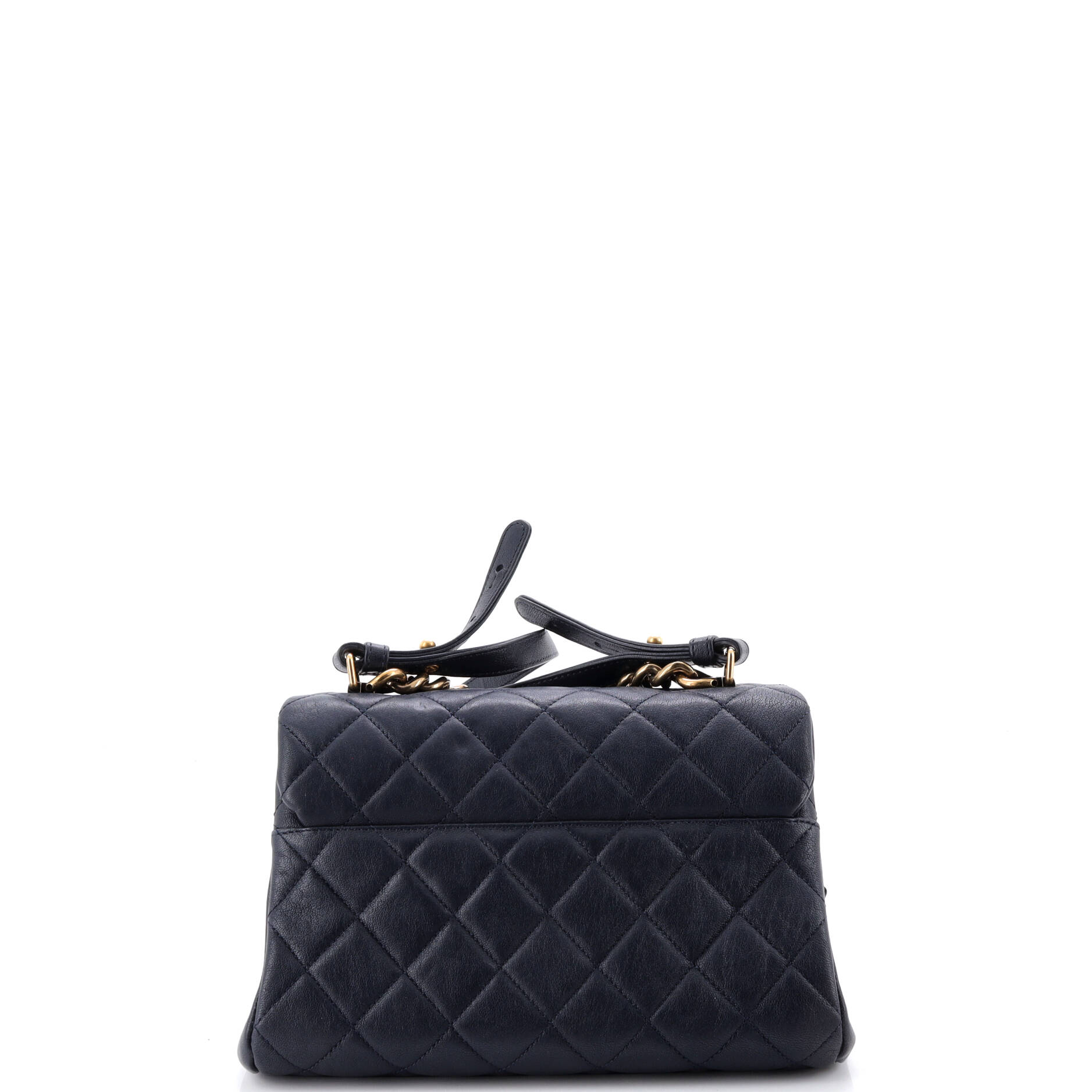 Trapezio Flap Bag Quilted Sheepskin Small