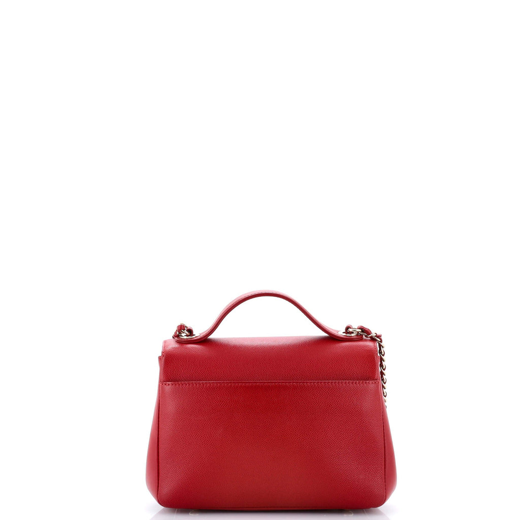 Business Affinity Flap Bag Quilted Caviar Small