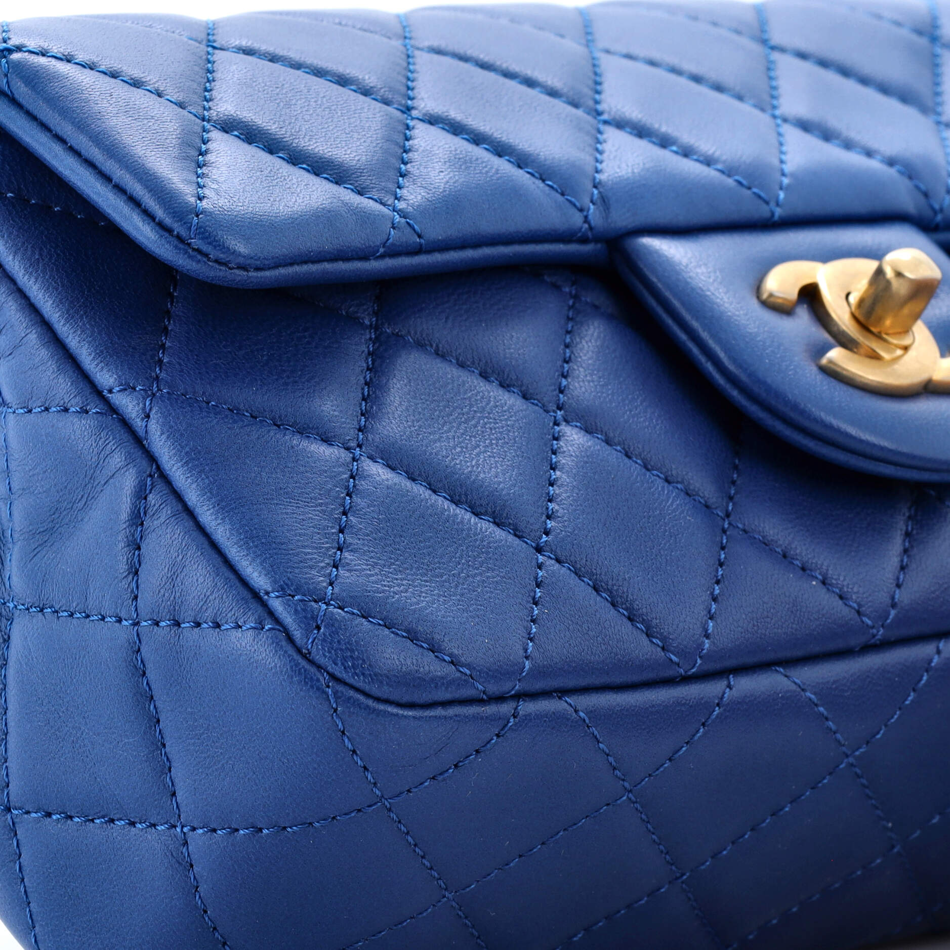 Pearl Crush Flap Bag Quilted Lambskin Mini