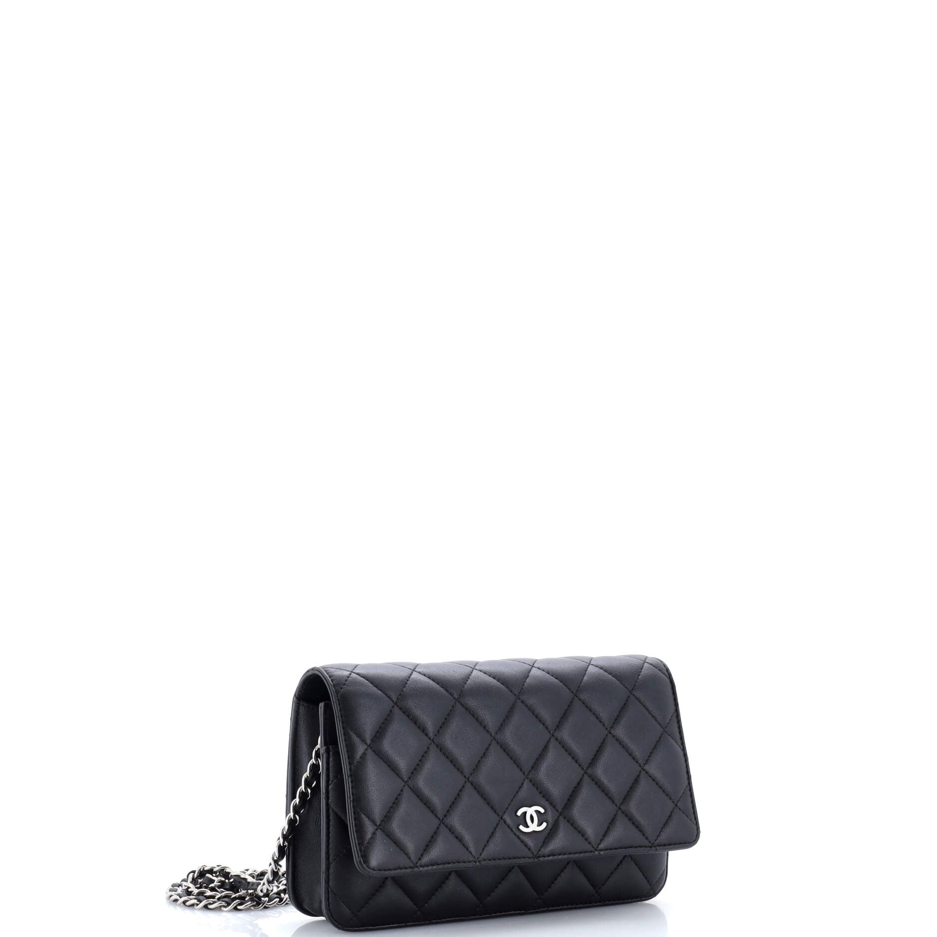 Wallet on Chain Quilted Lambskin