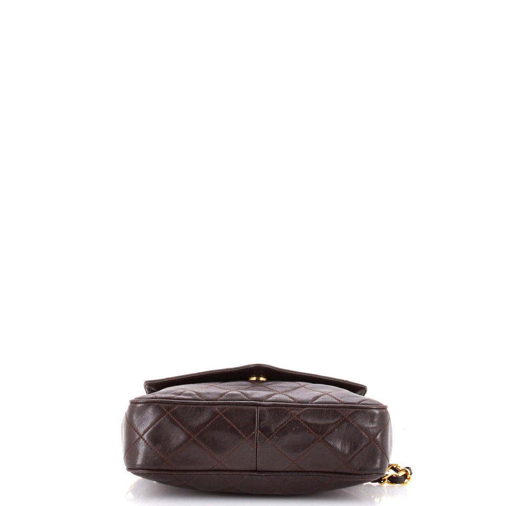 Vintage Diamond CC Flap Pocket Camera Bag Quilted Lambskin Small