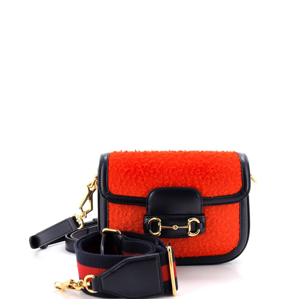 Horsebit 1955 Shoulder Bag Wool Mini