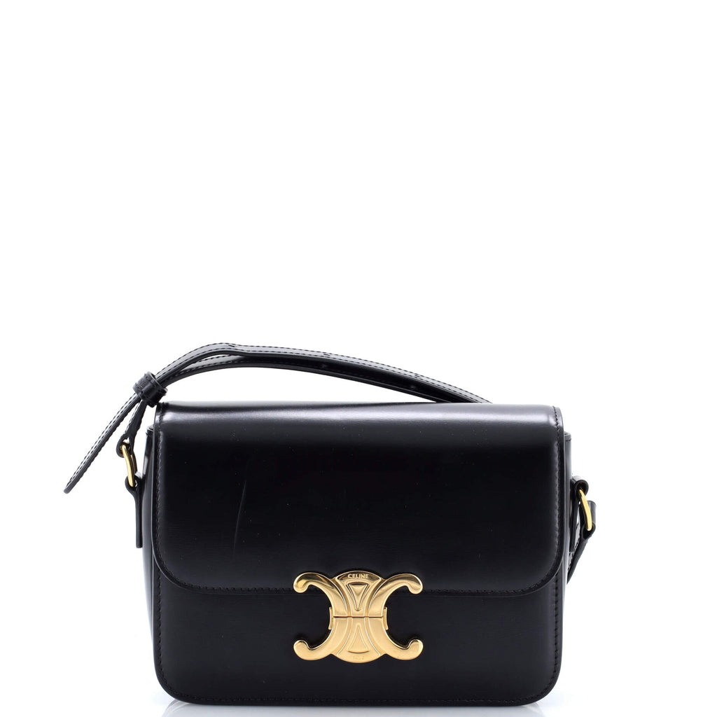 Triomphe Shoulder Bag Smooth Calfskin Teen