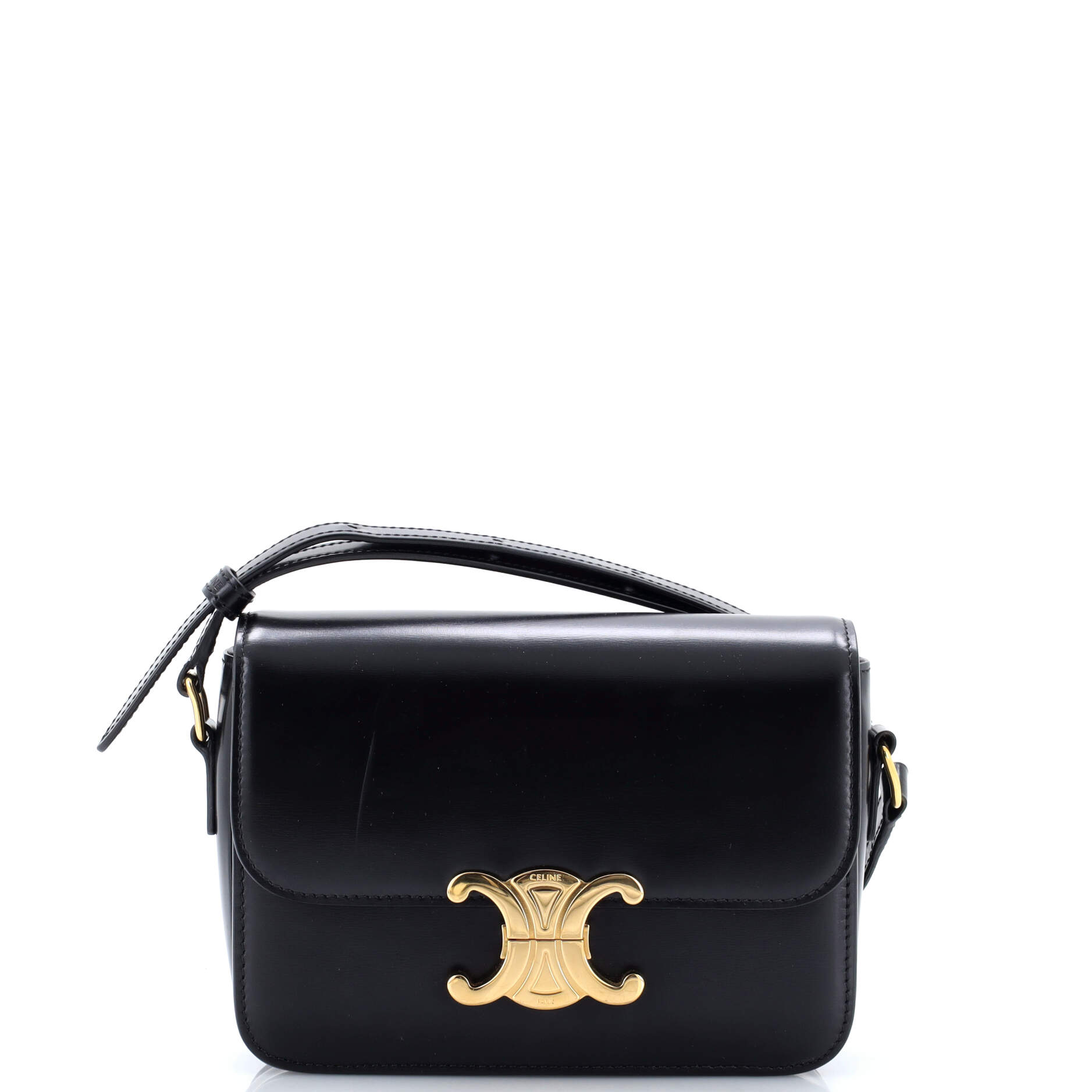 Triomphe Shoulder Bag Smooth Calfskin Teen