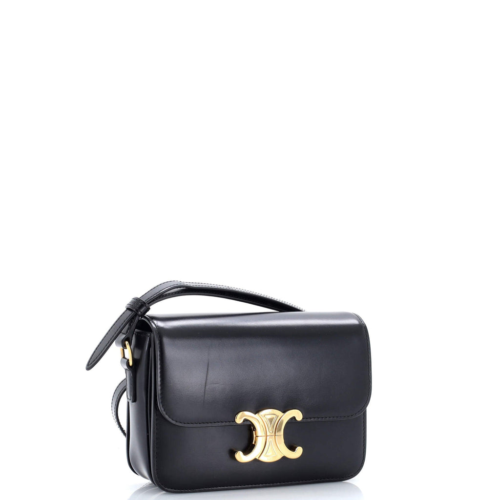 Triomphe Shoulder Bag Smooth Calfskin Teen