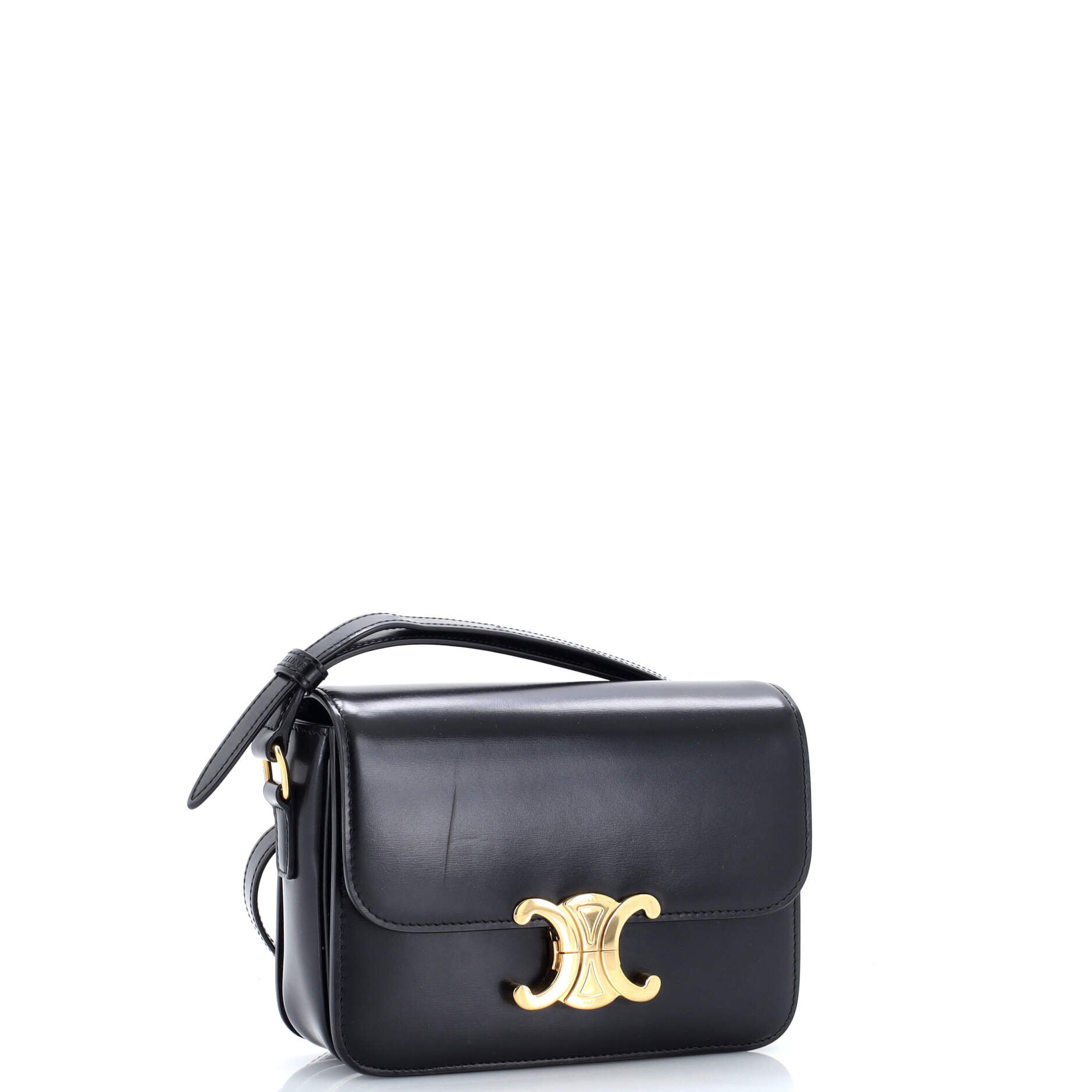 Triomphe Shoulder Bag Smooth Calfskin Teen