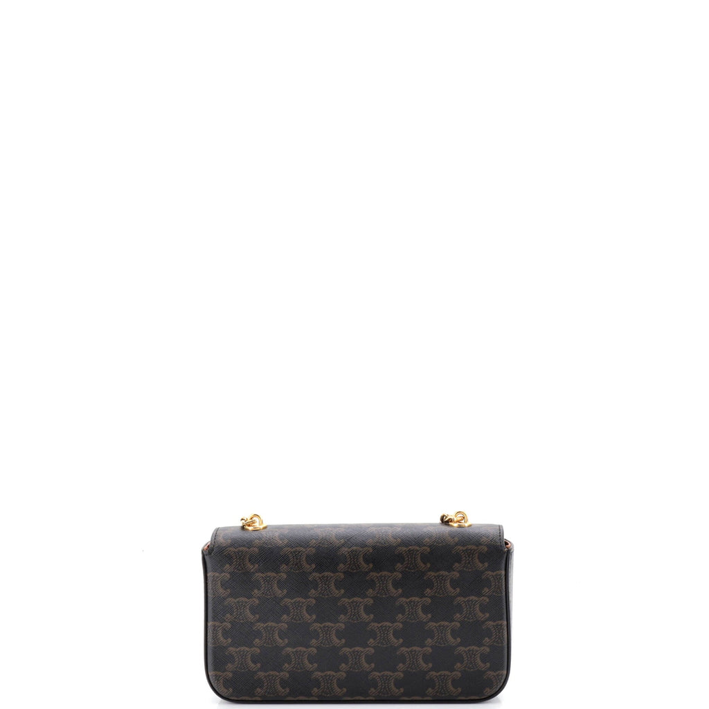 Triomphe Chain Shoulder Bag Triomphe Coated Canvas Small