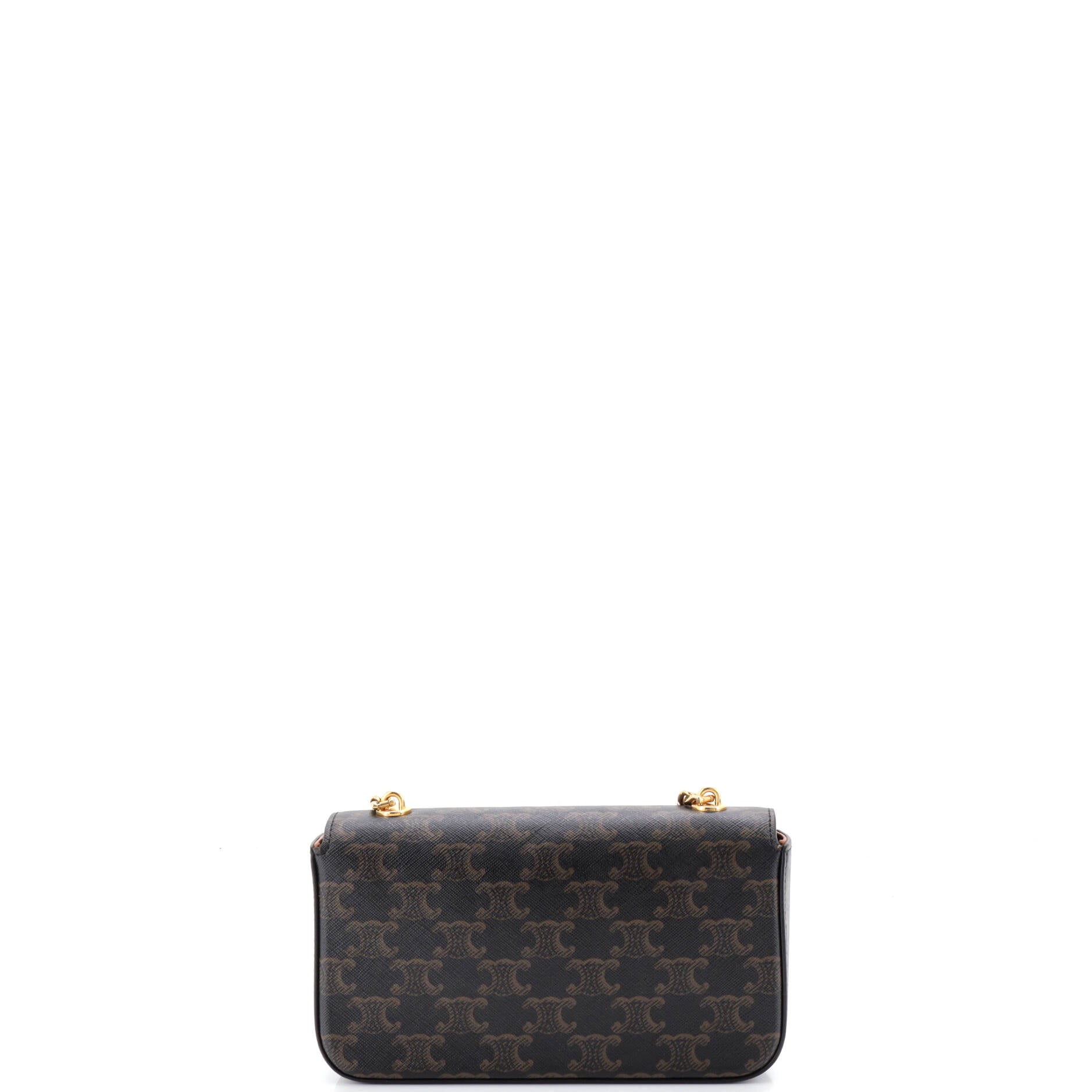 Triomphe Chain Shoulder Bag Triomphe Coated Canvas Small