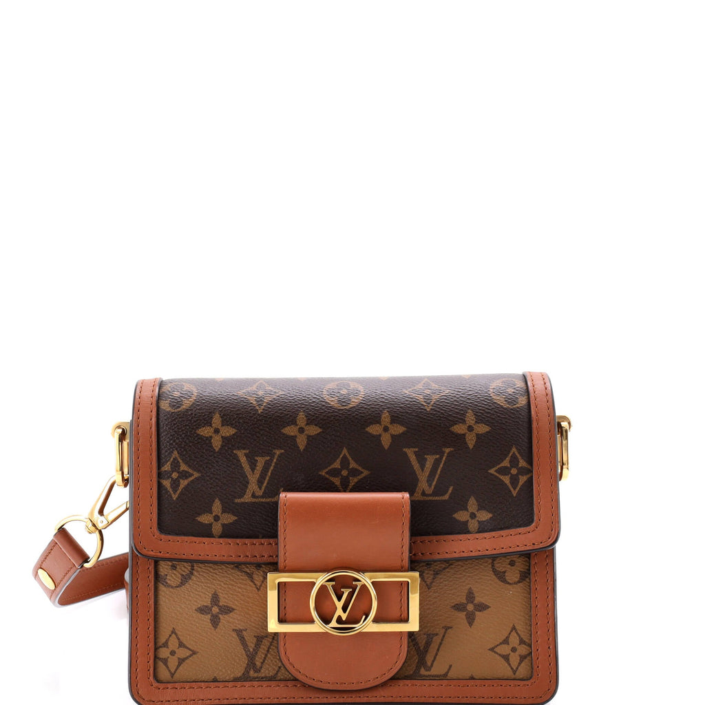 Dauphine Shoulder Bag Reverse Monogram Canvas Mini