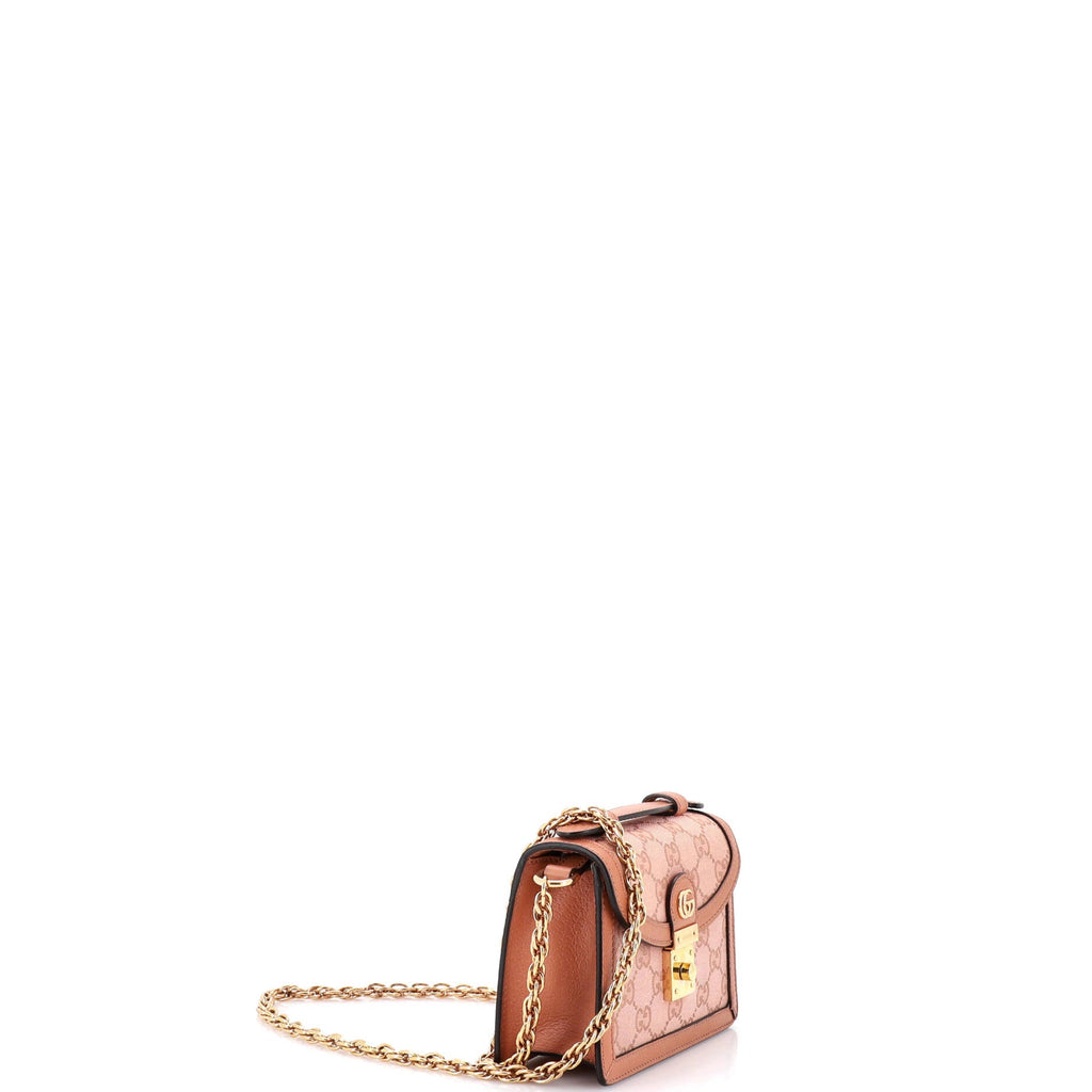 Ophidia Flap Top Handle Bag GG Coated Canvas Mini