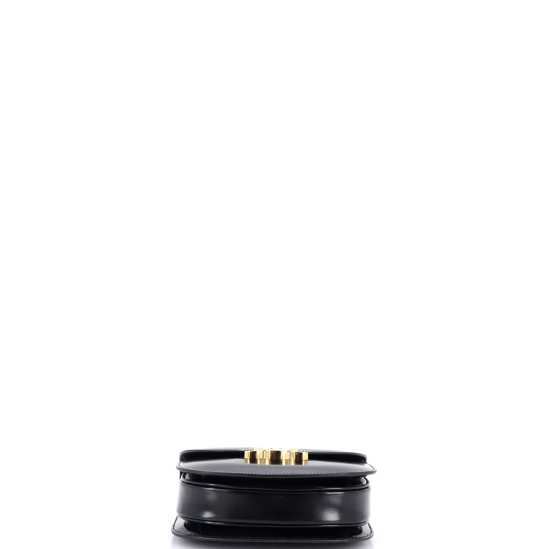 Triomphe Besace Clea Chain Flap Bag Leather