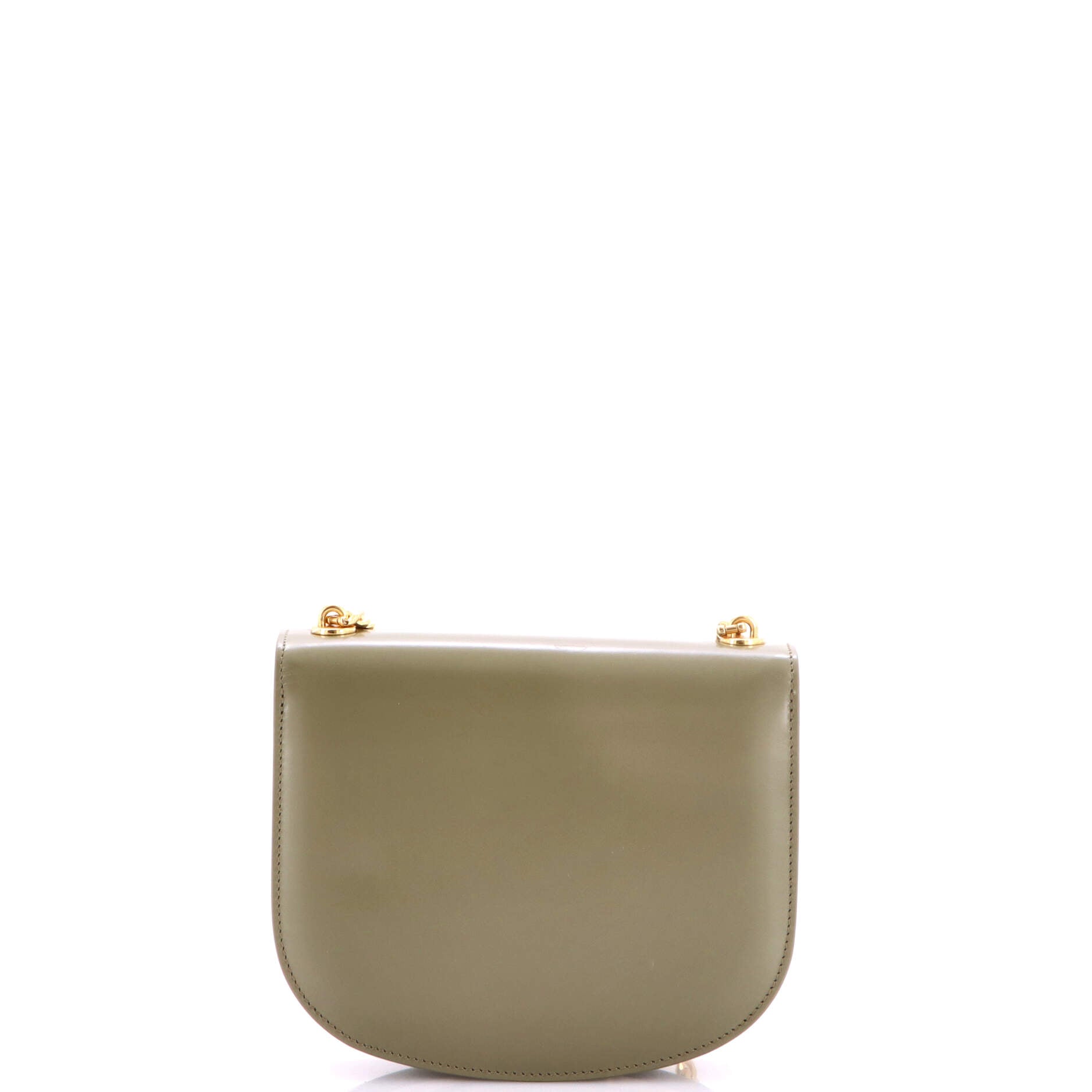 Triomphe Besace Clea Chain Flap Bag Leather