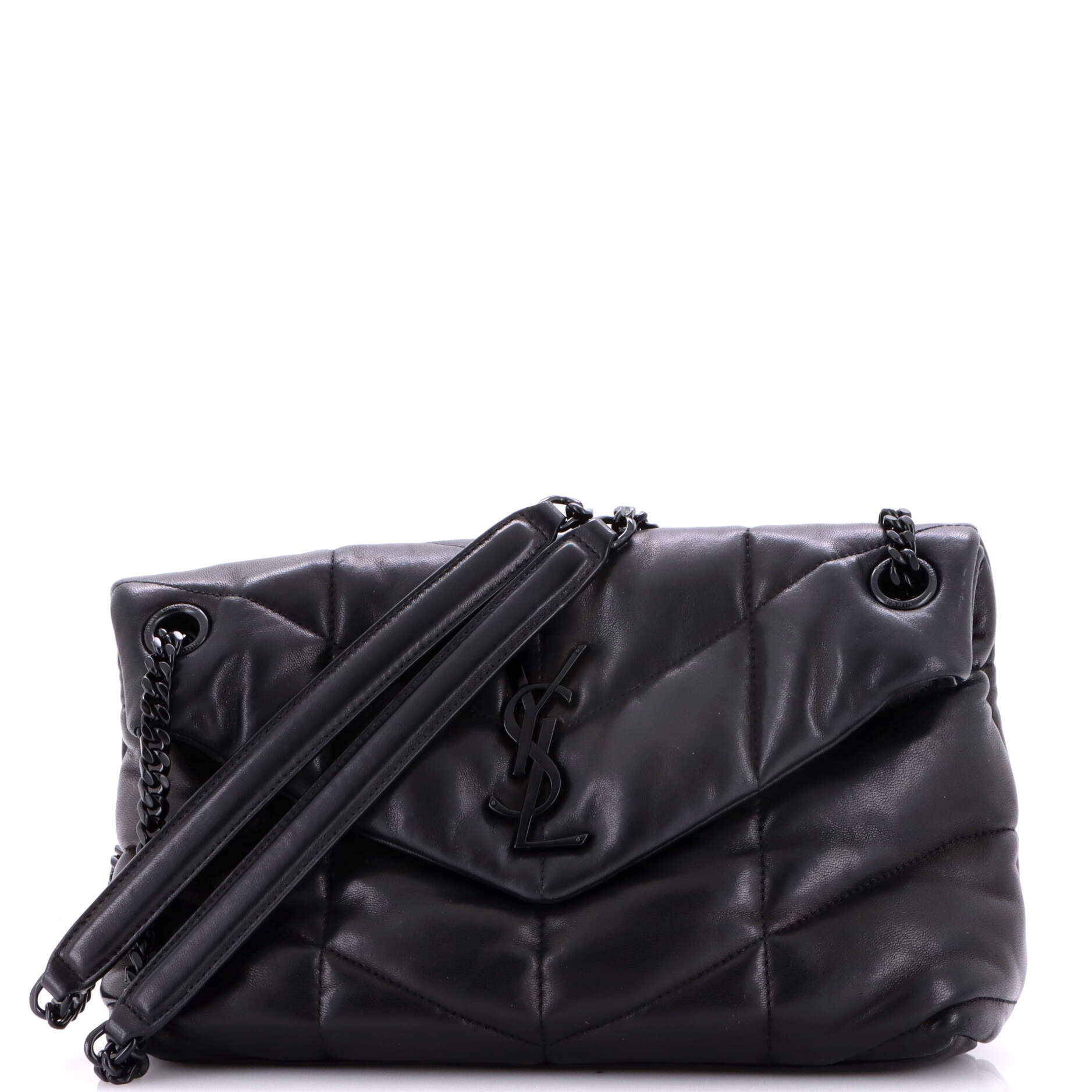 Loulou Puffer Shoulder Bag Quilted Leather Small