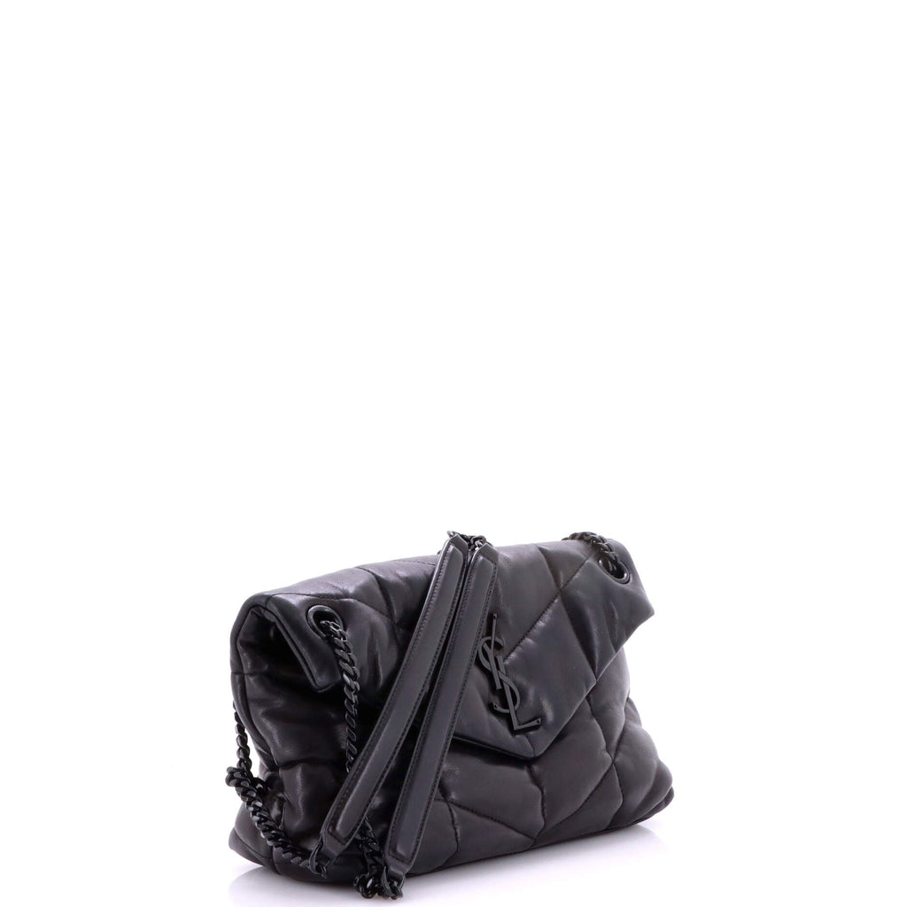 Loulou Puffer Shoulder Bag Quilted Leather Small