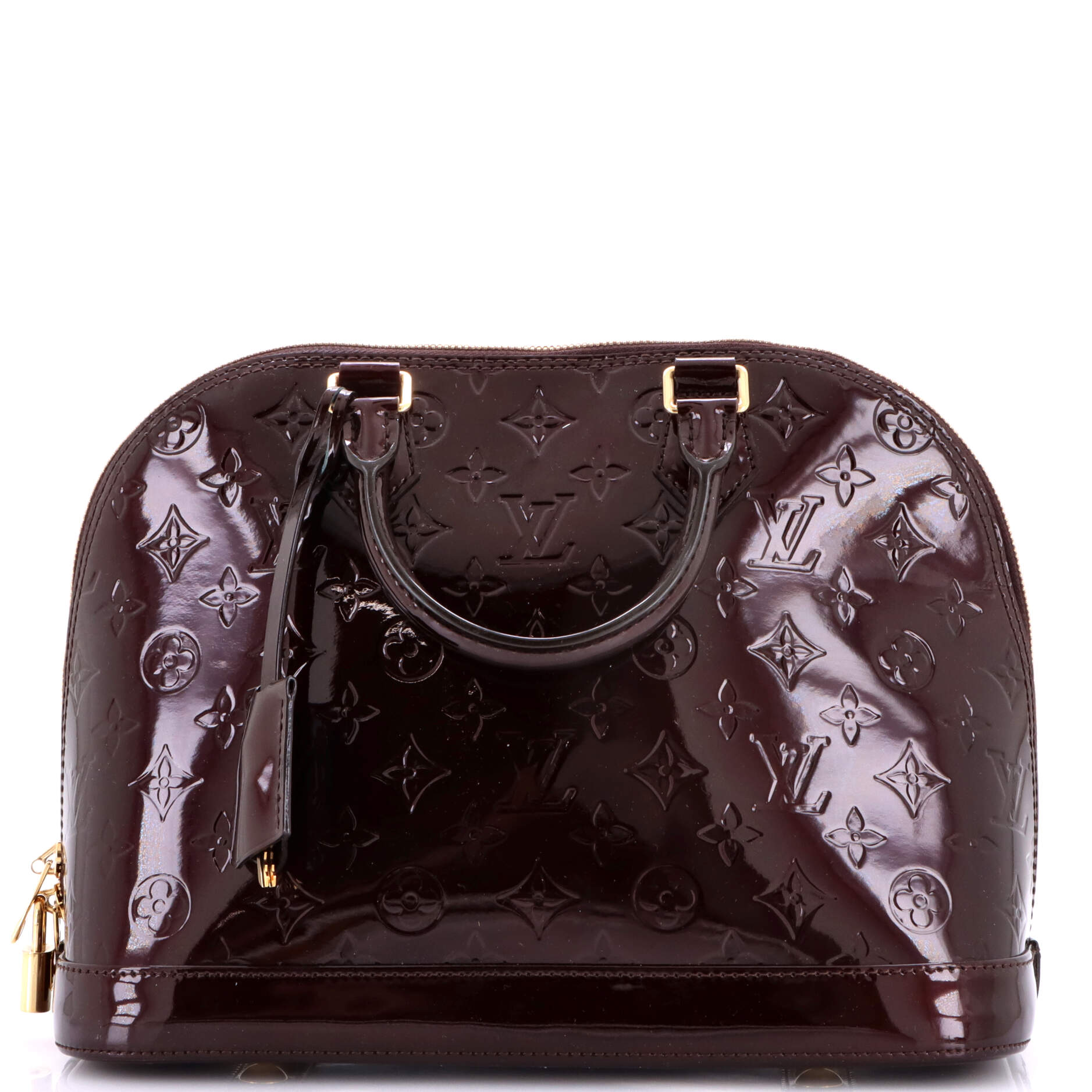 Alma Handbag Monogram Vernis PM