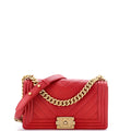Boy Flap Bag Chevron Caviar Old Medium