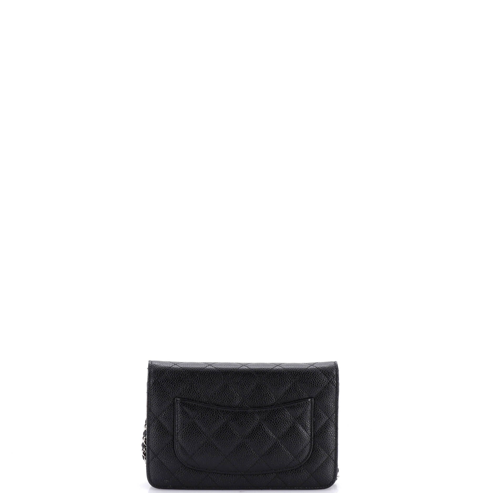 Wallet on Chain Quilted Caviar