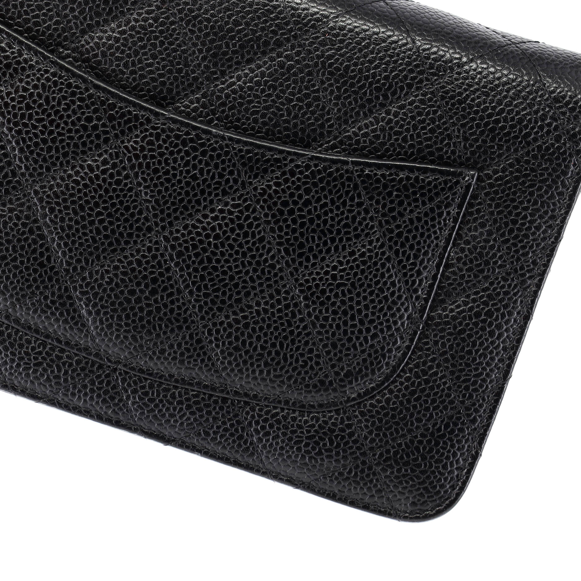 Wallet on Chain Quilted Caviar